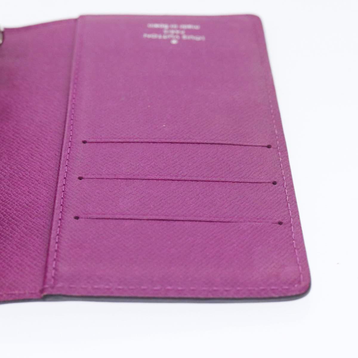 LOUIS VUITTON Epi Agenda PM Day Planner Cover Purple Cassis R2005K yk14496