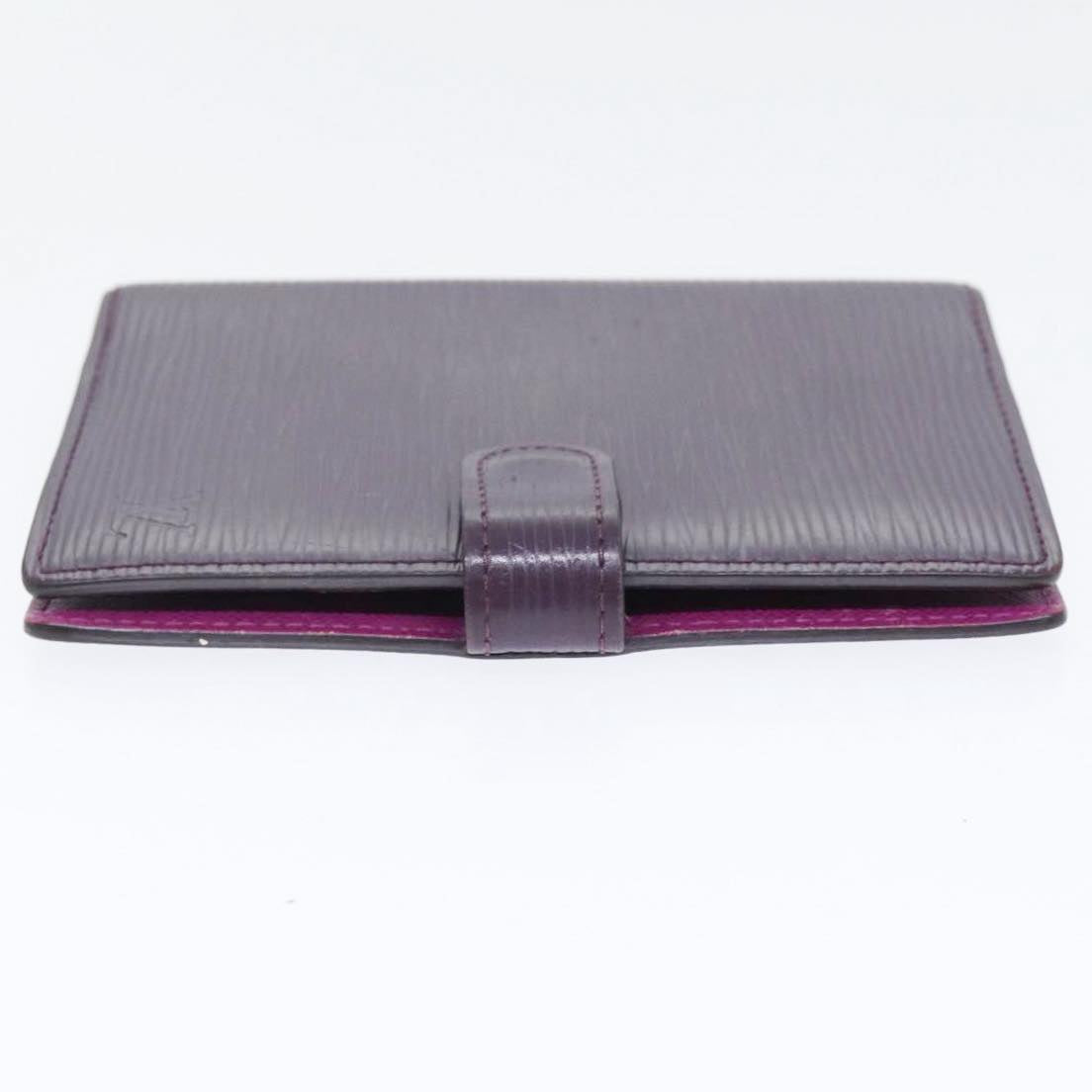 LOUIS VUITTON Epi Agenda PM Day Planner Cover Purple Cassis R2005K yk14496