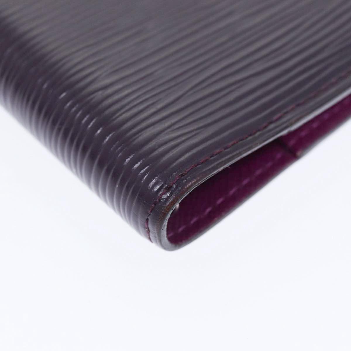 LOUIS VUITTON Epi Agenda PM Day Planner Cover Purple Cassis R2005K yk14496