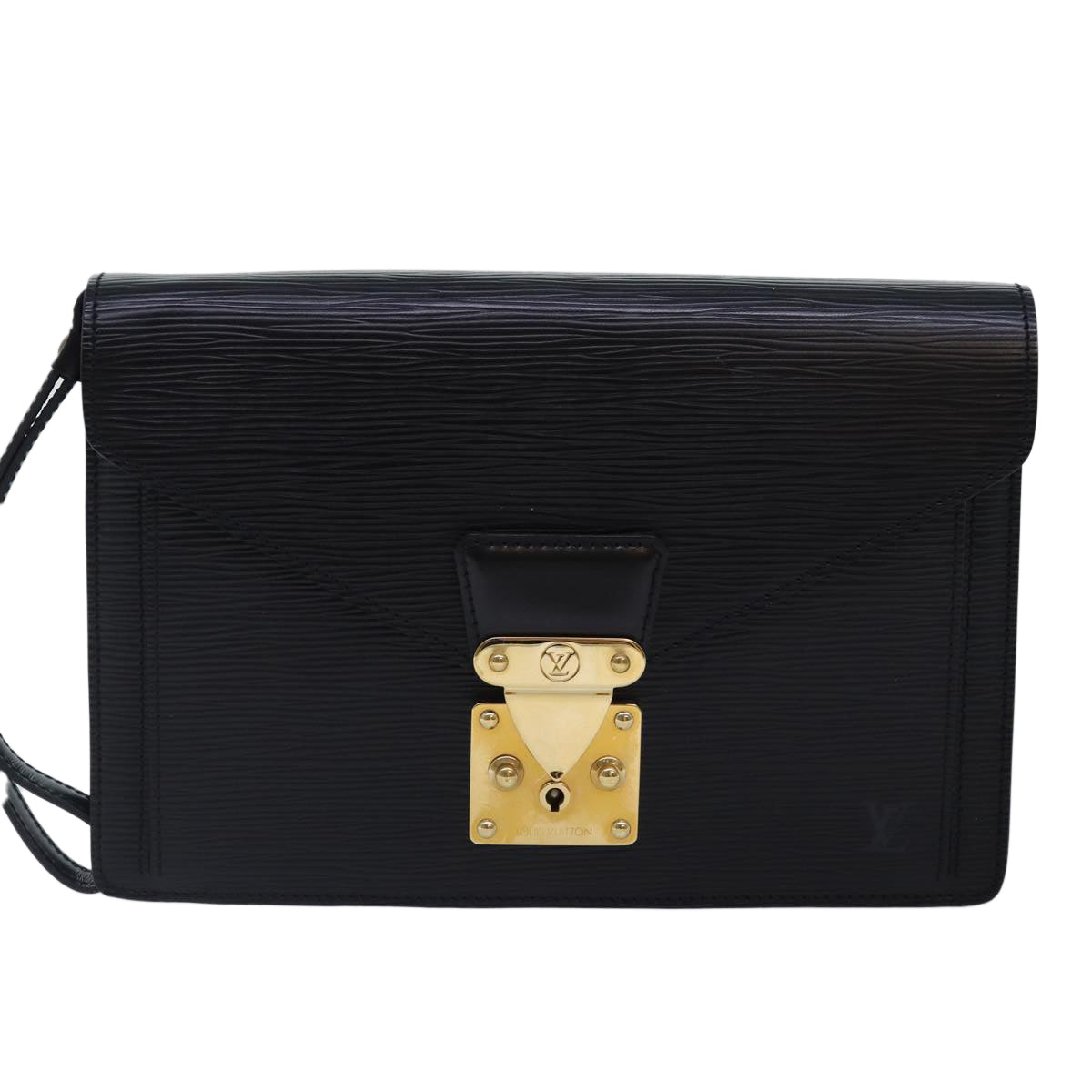 LOUIS VUITTON Epi Serie Dragonne Hand Bag Black Noir M52612 LV yk14514