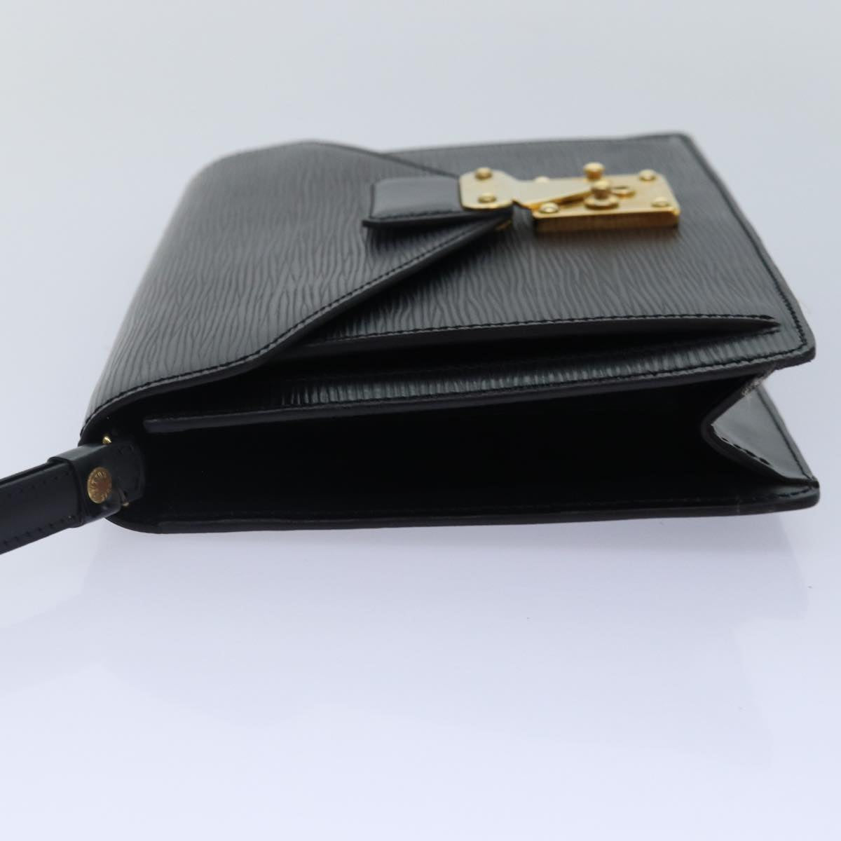 LOUIS VUITTON Epi Serie Dragonne Hand Bag Black Noir M52612 LV yk14514