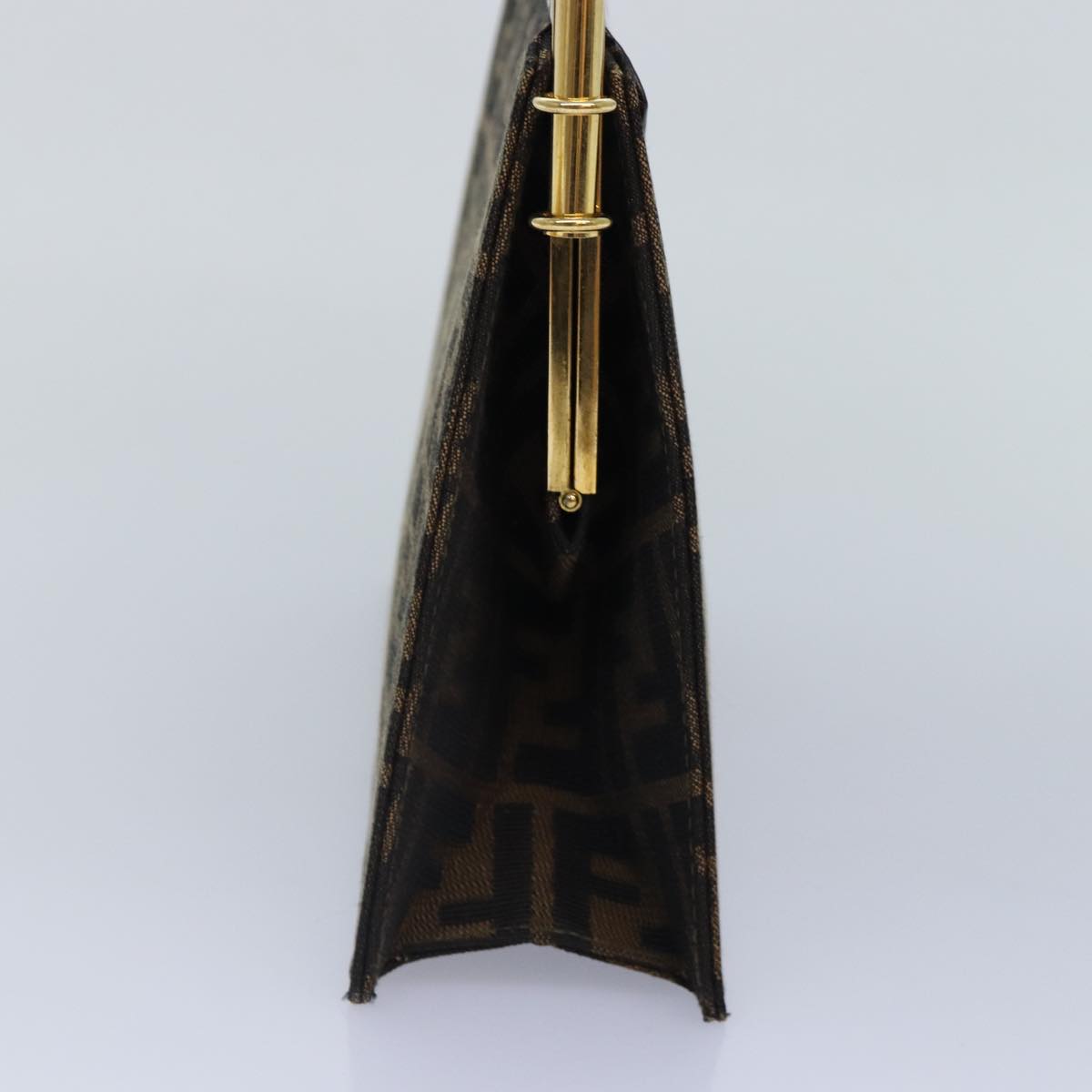 Luxury Fendi Zucca Canvas Hand Bag Gold Black Brownyk14520A