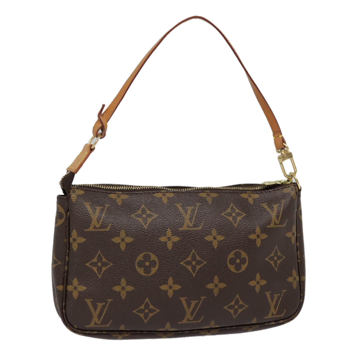 LOUIS VUITTON Monogram Pochette Accessoires Pouch M51980 LV yk14521