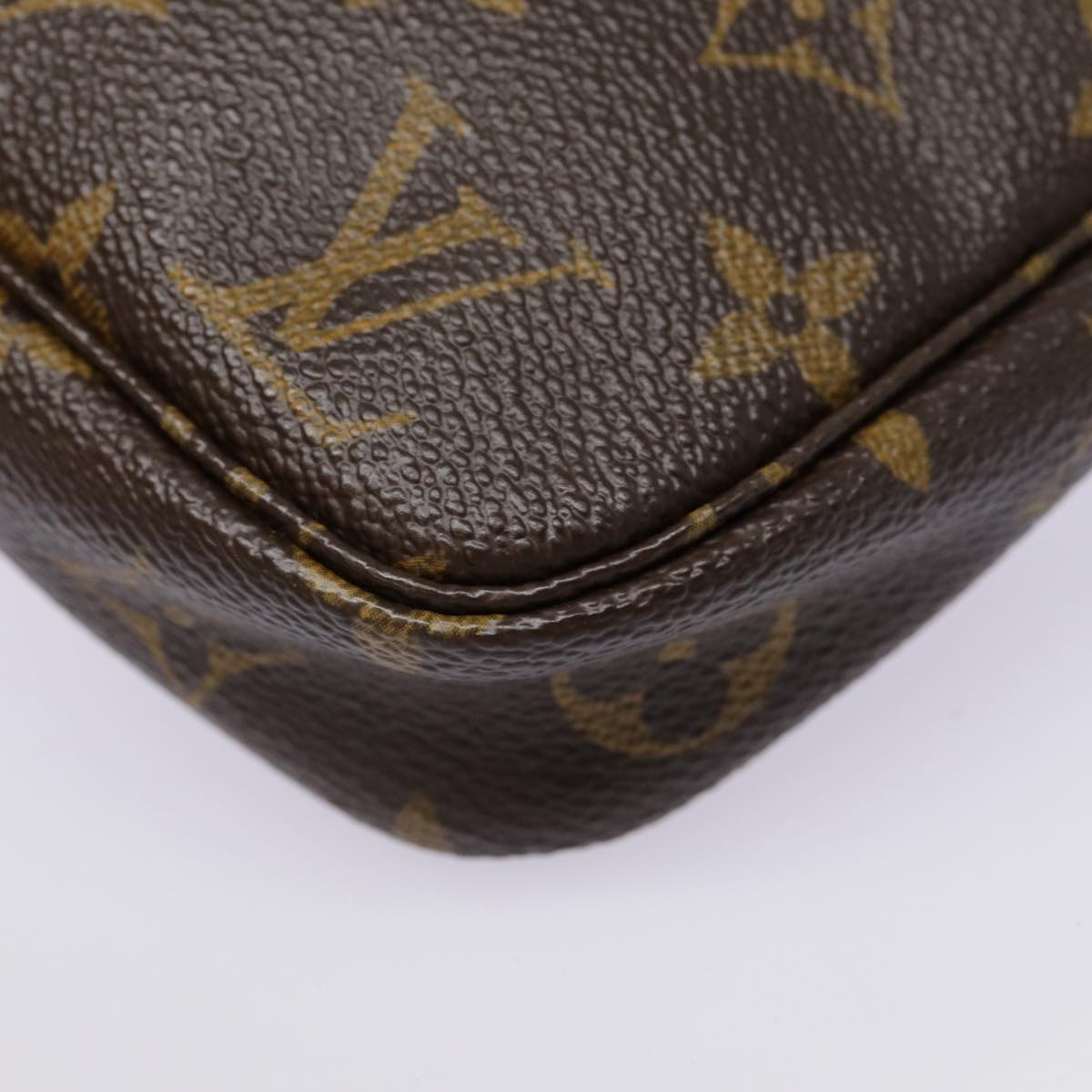 LOUIS VUITTON Monogram Pochette Accessoires Pouch M51980 LV yk14521