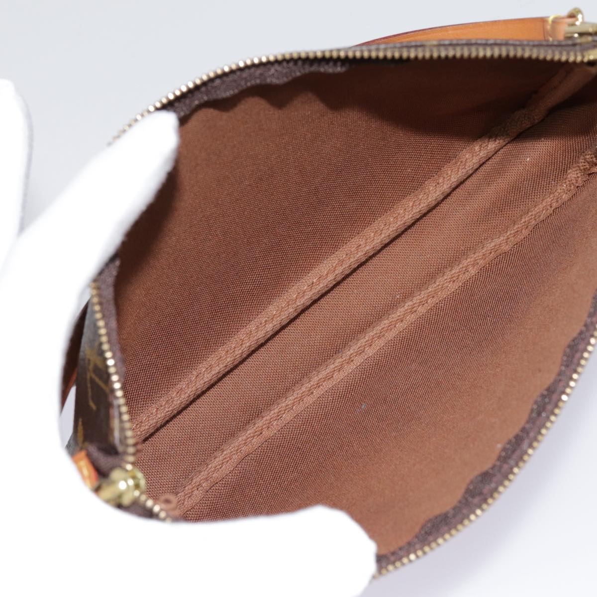 LOUIS VUITTON Monogram Pochette Accessoires Pouch M51980 LV yk14521