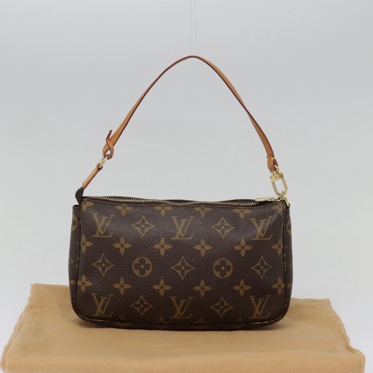LOUIS VUITTON Monogram Pochette Accessoires Pouch M51980 LV yk14521