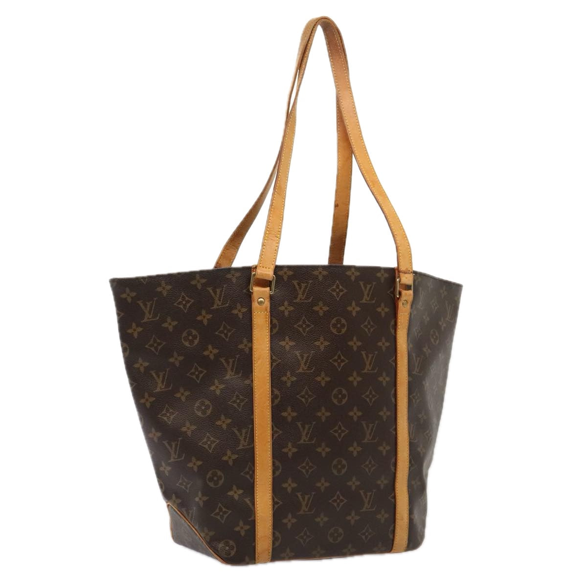 LOUIS VUITTON Monogram Sac Shopping Tote Bag M51108 LV yk14525