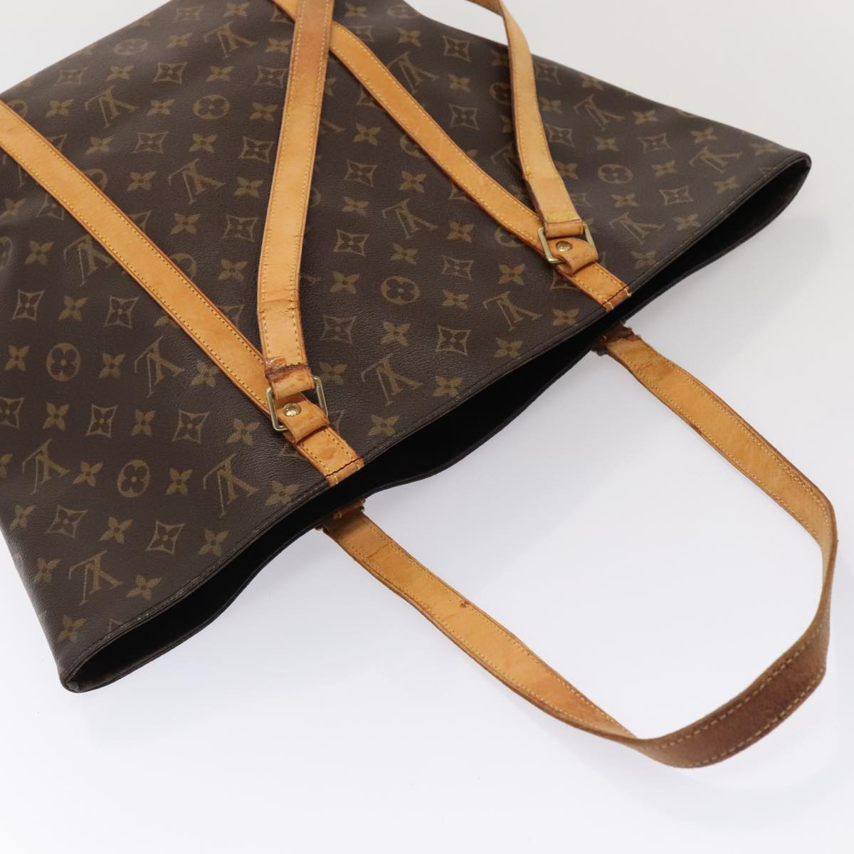 LOUIS VUITTON Monogram Sac Shopping Tote Bag M51108 LV yk14525