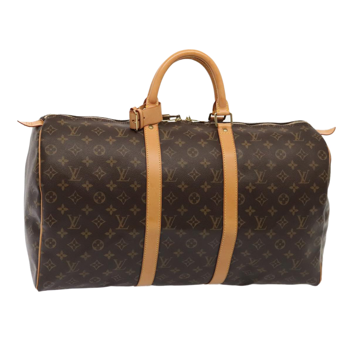 LOUIS VUITTON Monogram Keepall 50 Boston Bag M41426 LV yk14531