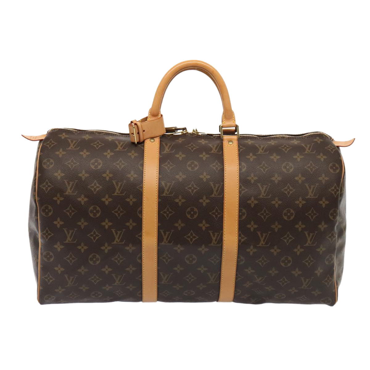 LOUIS VUITTON Monogram Keepall 50 Boston Bag M41426 LV yk14531