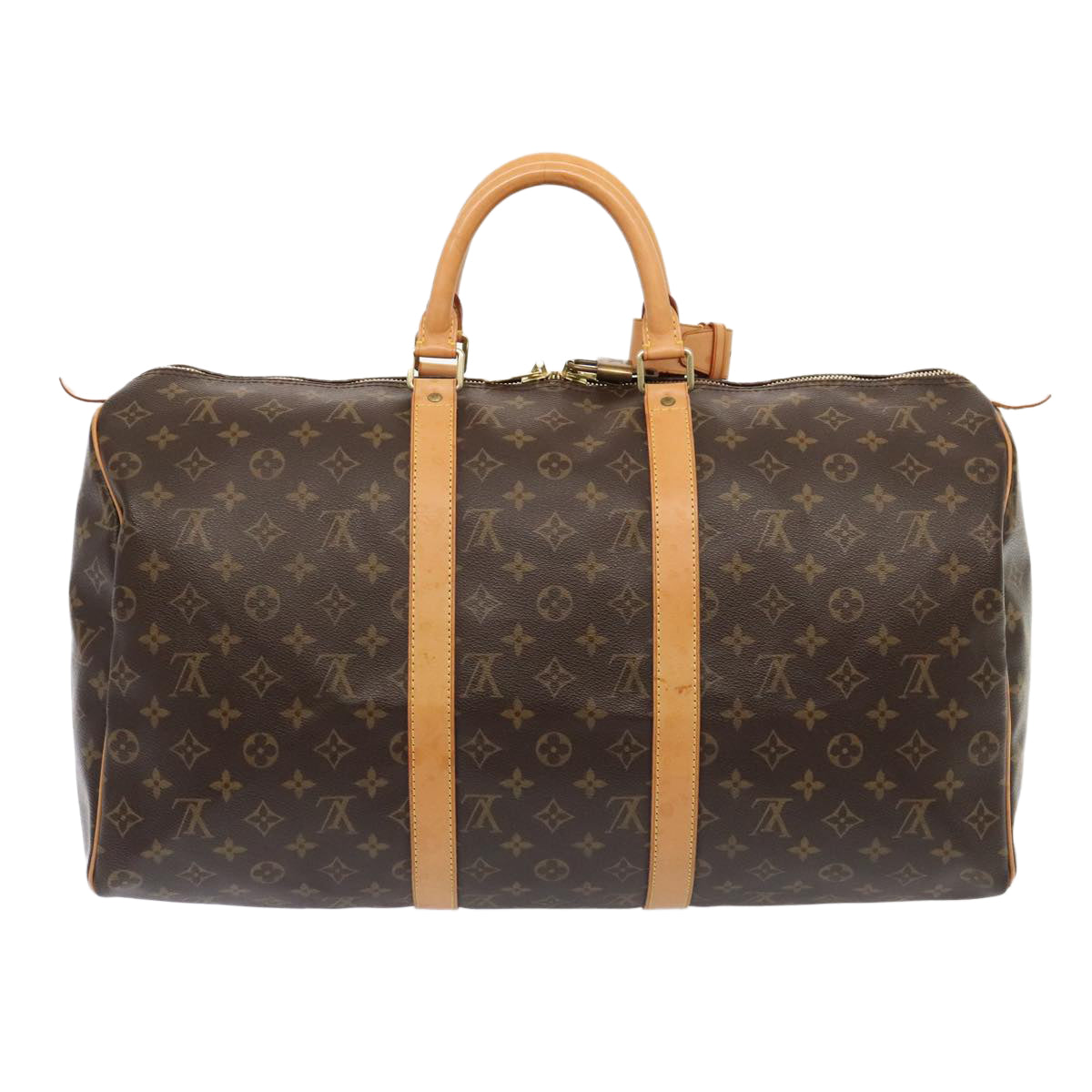 LOUIS VUITTON Monogram Keepall 50 Boston Bag M41426 LV yk14531