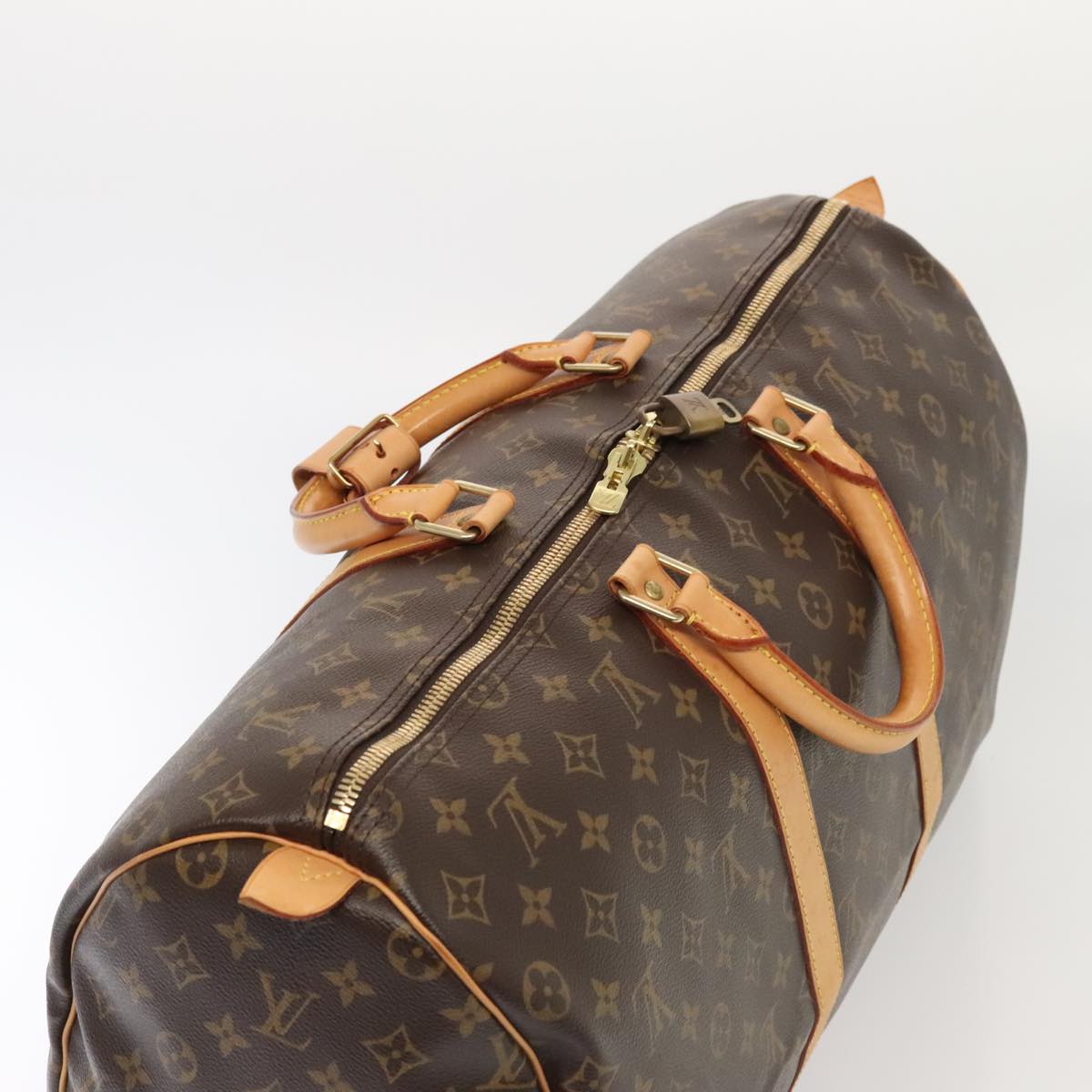 LOUIS VUITTON Monogram Keepall 50 Boston Bag M41426 LV yk14531