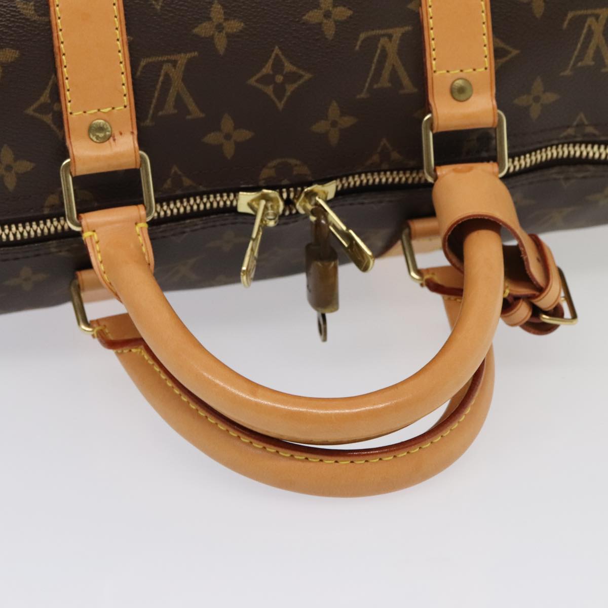 LOUIS VUITTON Monogram Keepall 50 Boston Bag M41426 LV yk14531