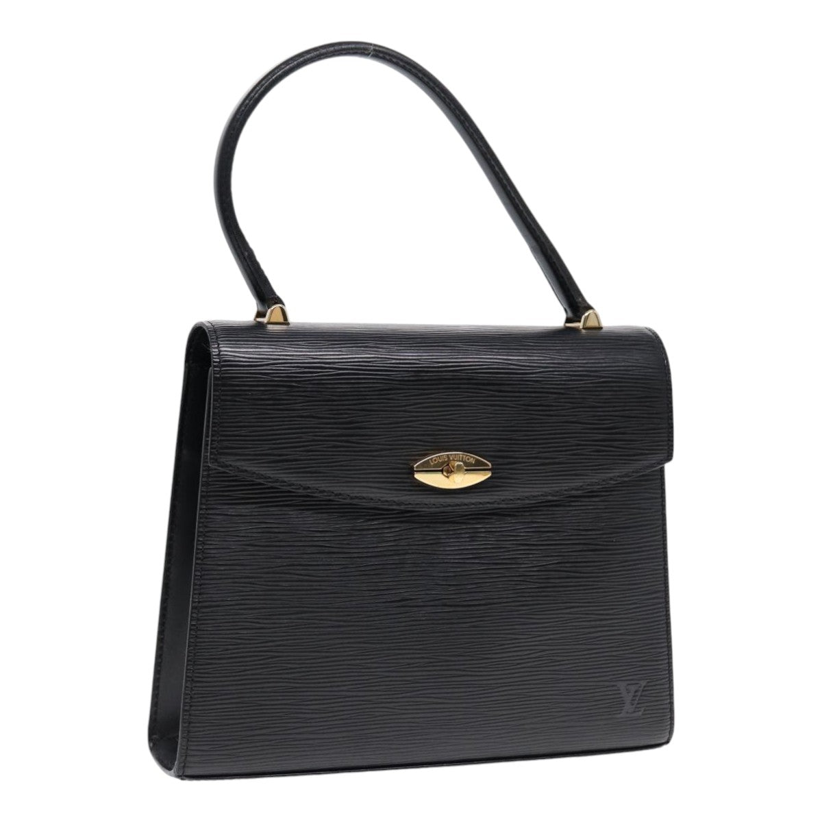 LOUIS VUITTON Epi Malesherbes Hand Bag Black M52372 LV yk14534