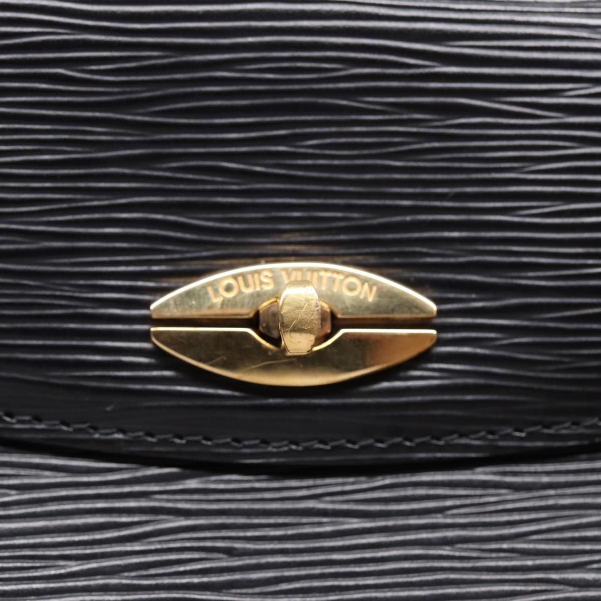 LOUIS VUITTON Epi Malesherbes Hand Bag Black M52372 LV yk14534