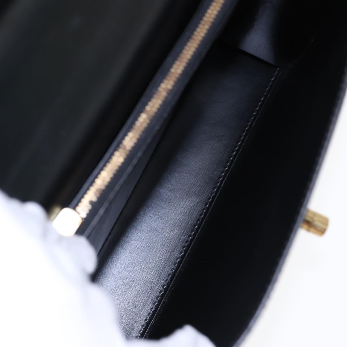 LOUIS VUITTON Epi Malesherbes Hand Bag Black M52372 LV yk14534