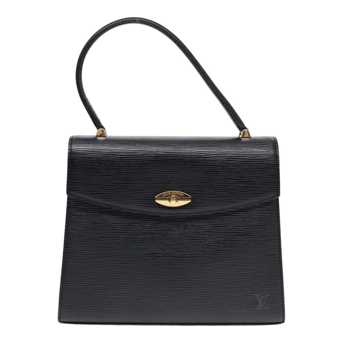 LOUIS VUITTON Epi Malesherbes Hand Bag Black M52372 LV yk14534