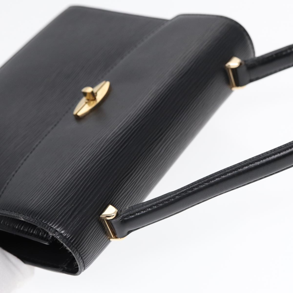 LOUIS VUITTON Epi Malesherbes Hand Bag Black M52372 LV yk14534