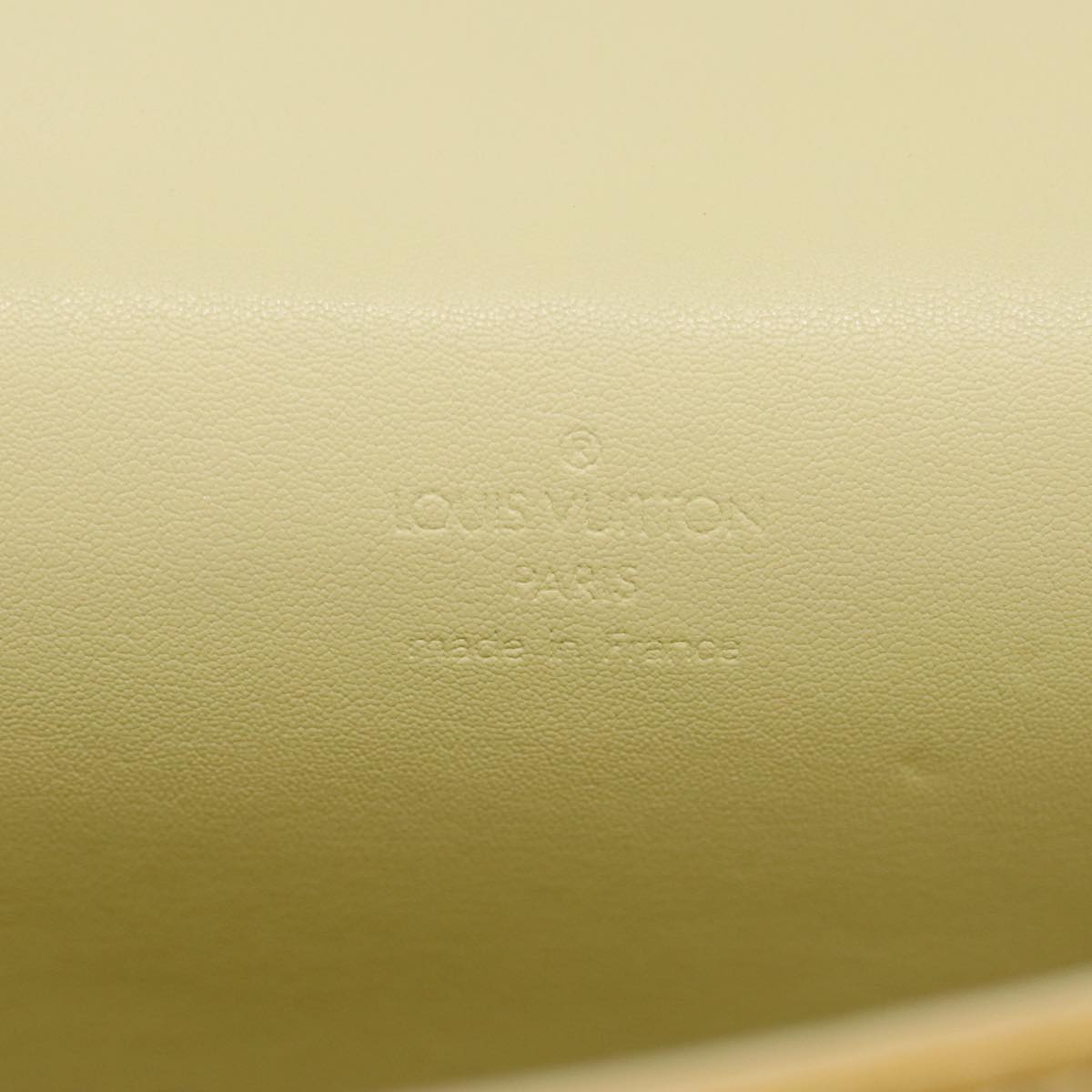 LOUIS VUITTON Monogram Vernis Spring Street Bag Lime Yellow M91068 yk14536