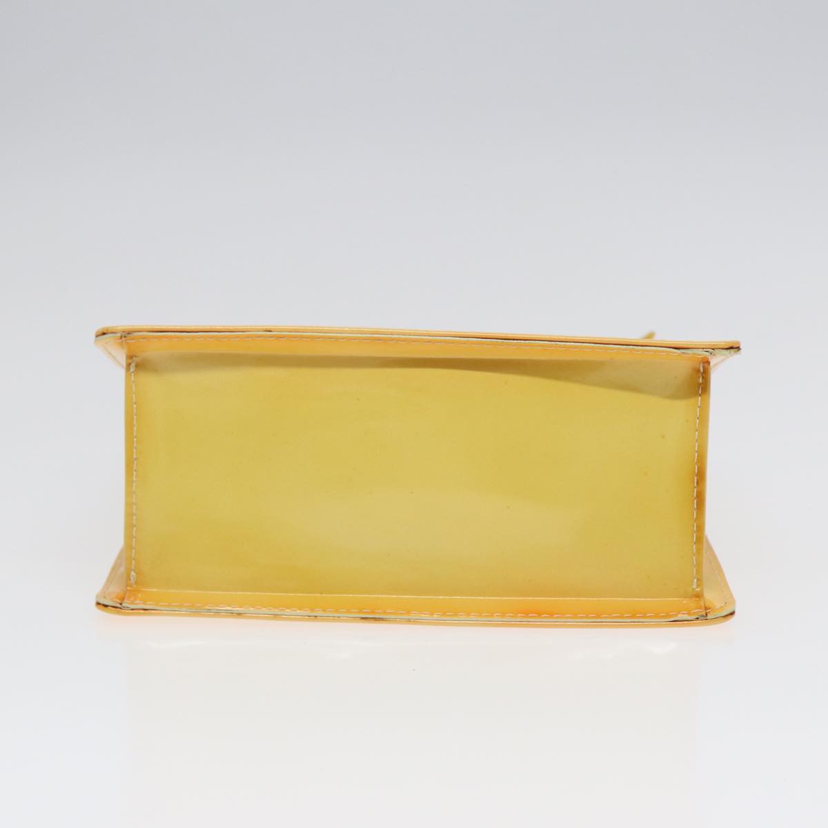 LOUIS VUITTON Monogram Vernis Spring Street Bag Lime Yellow M91068 yk14536