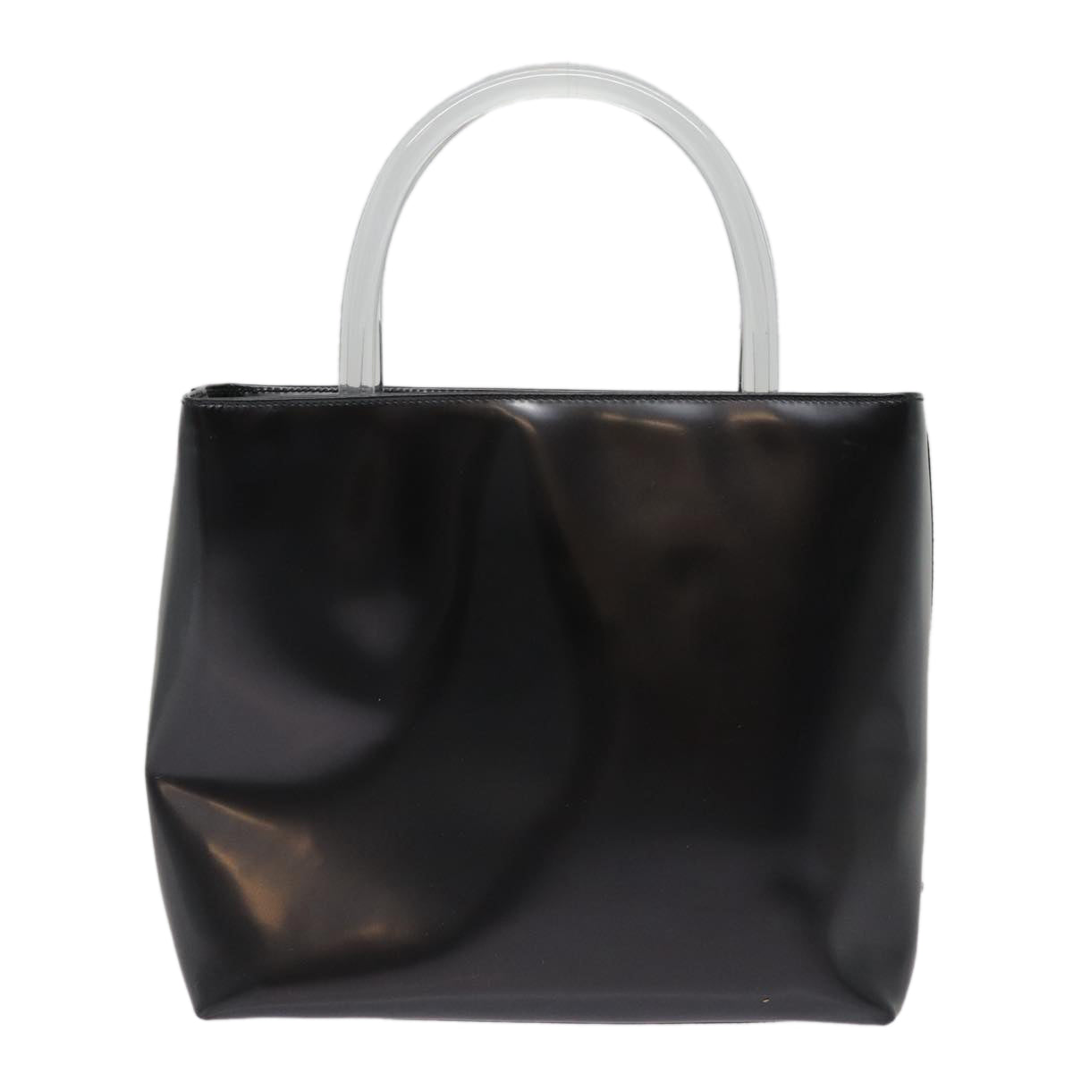 Luxury Prada Hand Bag Leather Black Silver  yk14538