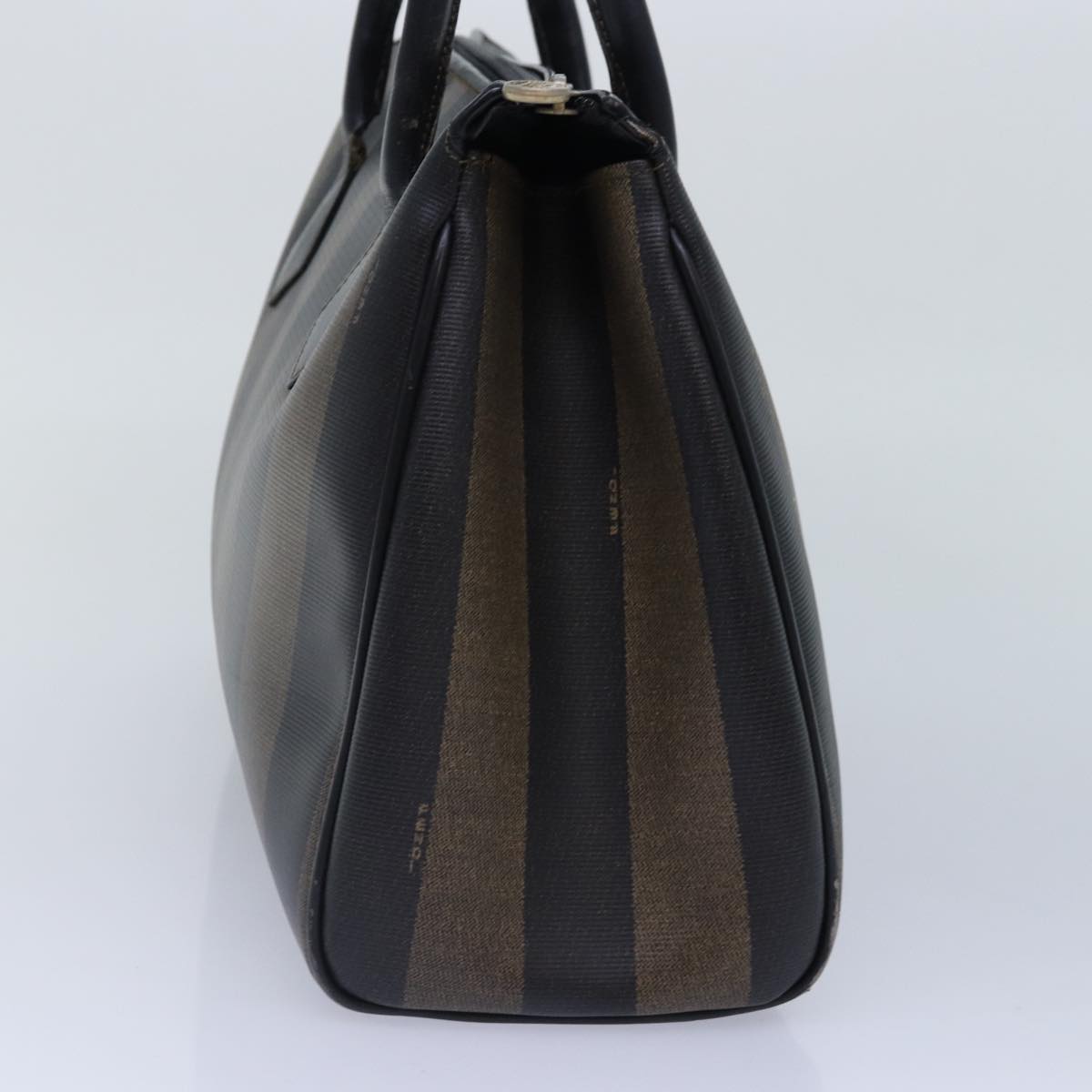 Luxury Fendi Pecan Canvas Hand Bag Brown Black goldyk14550