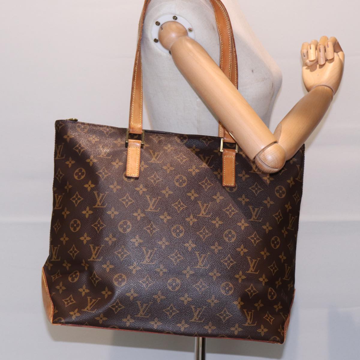 LOUIS VUITTON Monogram Cabas Mezzo Tote Bag M51151 LV yk14559