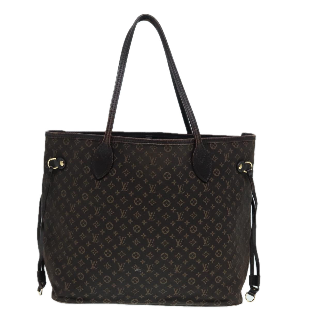 LOUIS VUITTON Monogram Idylle Neverfull MM Tote Bag Brown M40513 LV yk14576