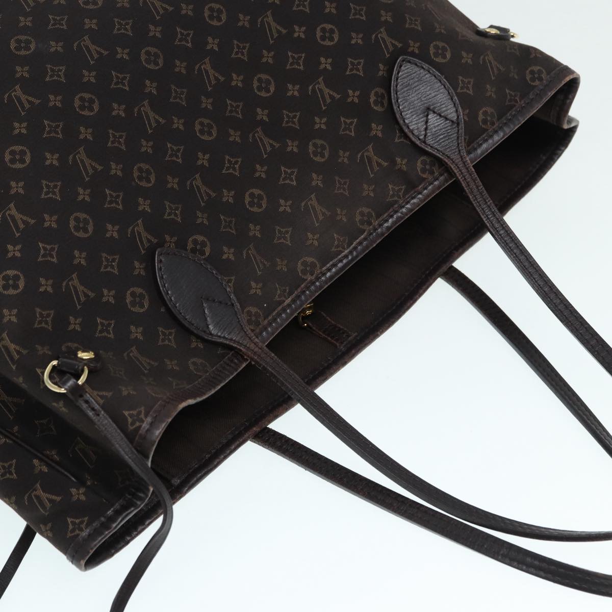 LOUIS VUITTON Monogram Idylle Neverfull MM Tote Bag Brown M40513 LV yk14576