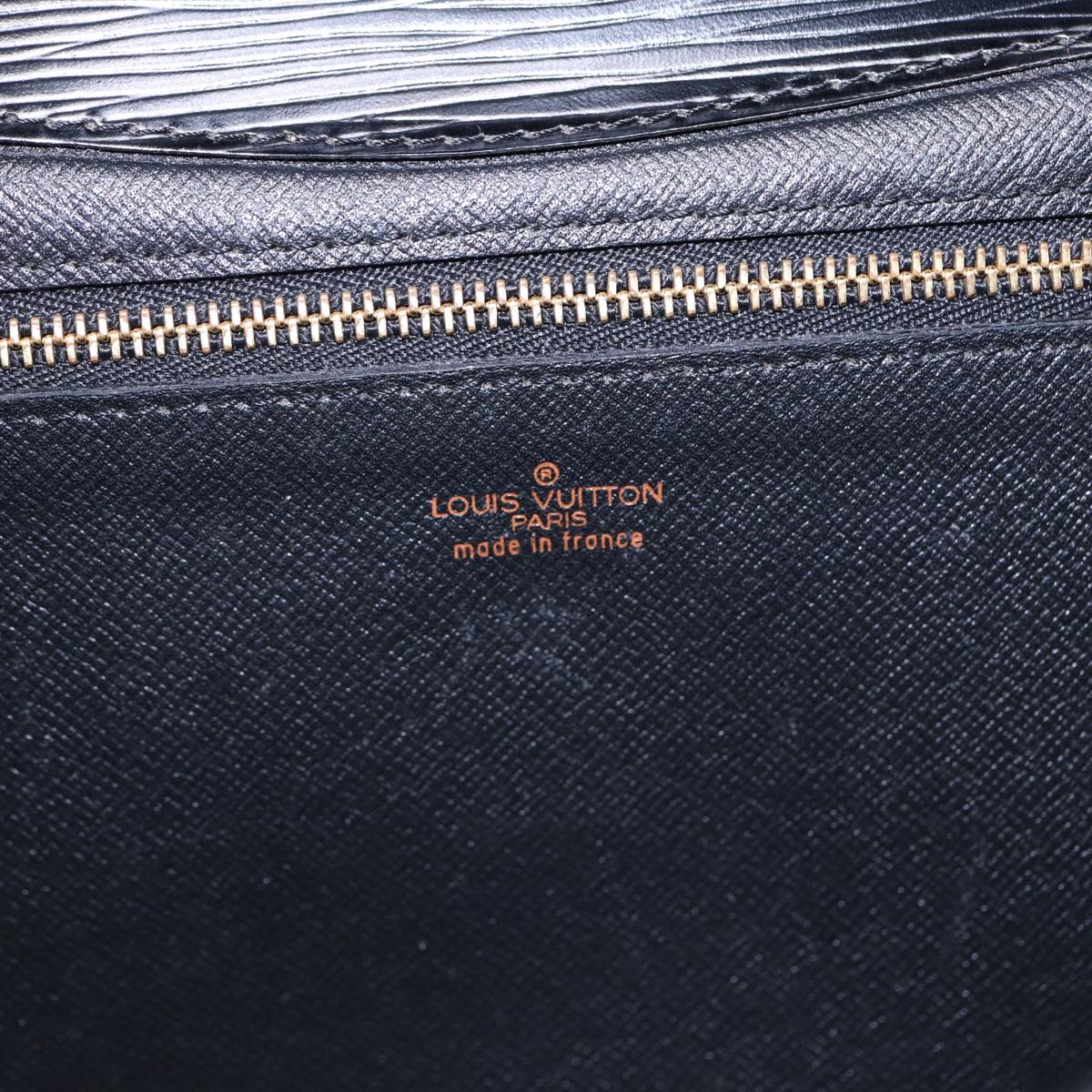 LOUIS VUITTON Epi Montaigne 27 Clutch Bag Black M52652 LV yk14592