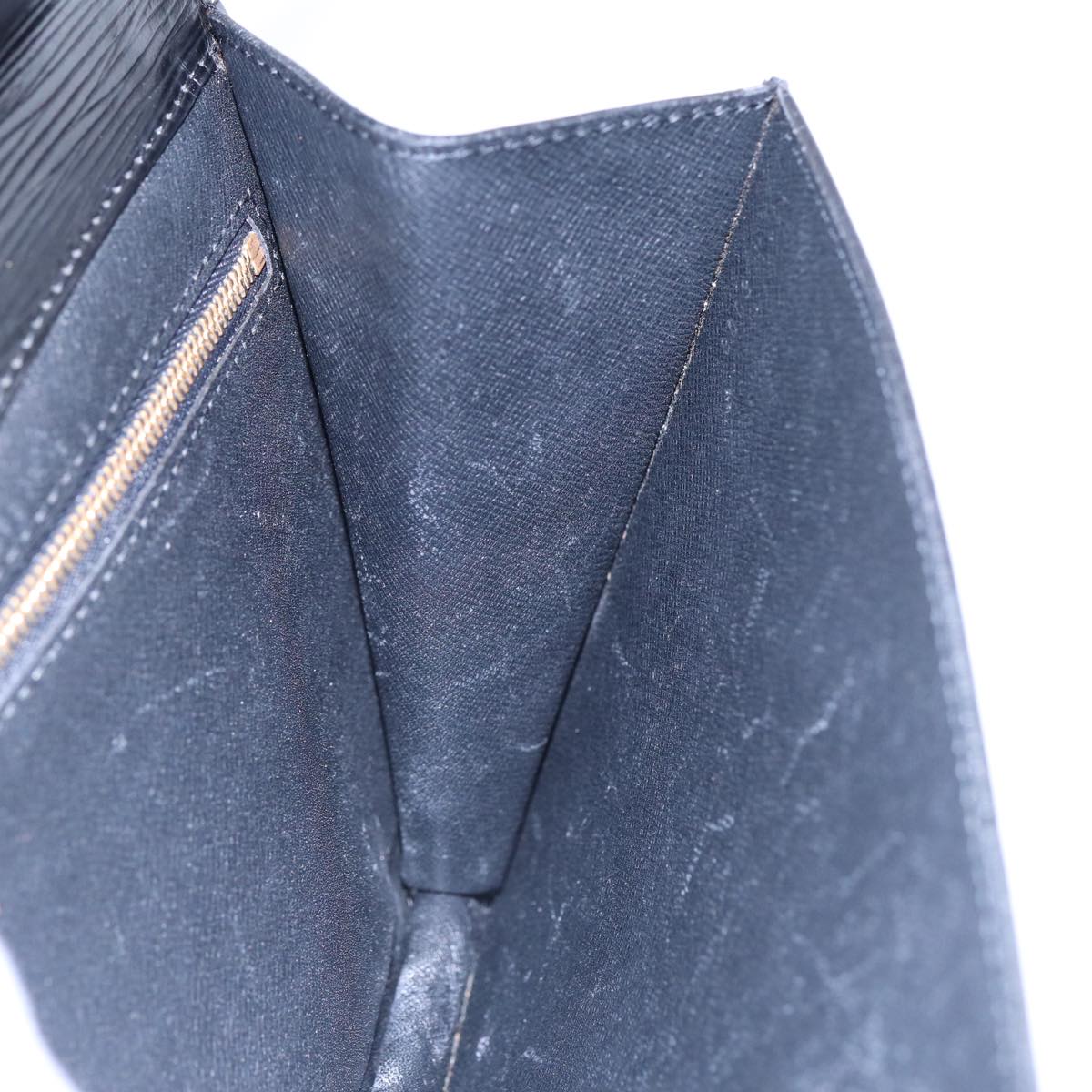 LOUIS VUITTON Epi Montaigne 27 Clutch Bag Black M52652 LV yk14592