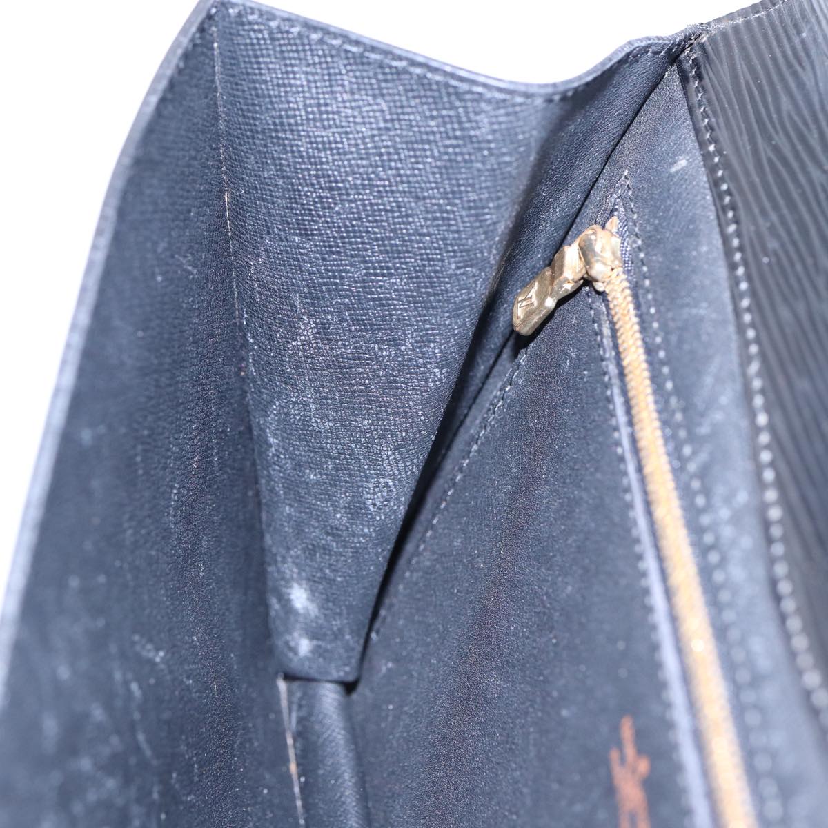 LOUIS VUITTON Epi Montaigne 27 Clutch Bag Black M52652 LV yk14592