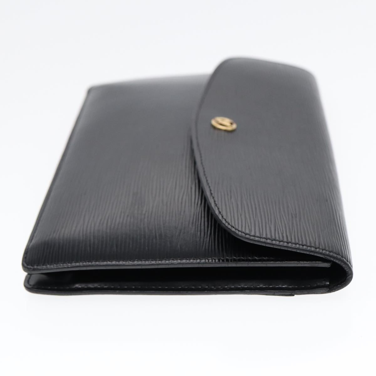 LOUIS VUITTON Epi Montaigne 27 Clutch Bag Black M52652 LV yk14592