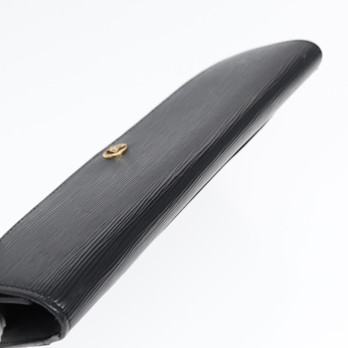 LOUIS VUITTON Epi Montaigne 27 Clutch Bag Black M52652 LV yk14592