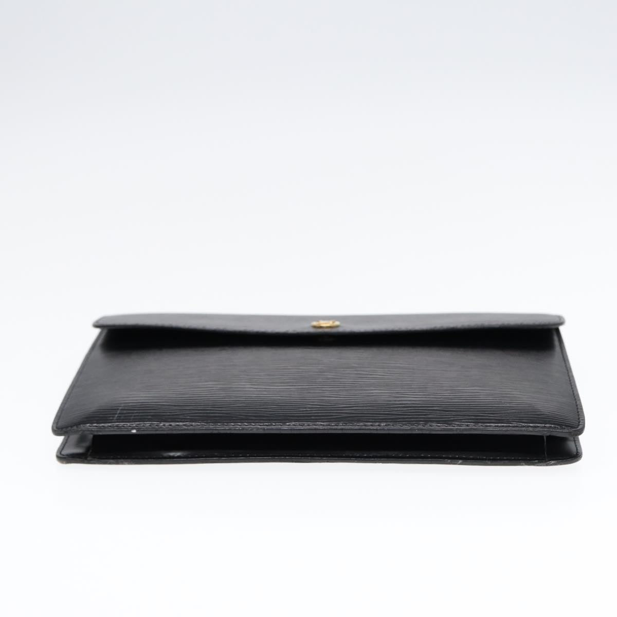 LOUIS VUITTON Epi Montaigne 27 Clutch Bag Black M52652 LV yk14592