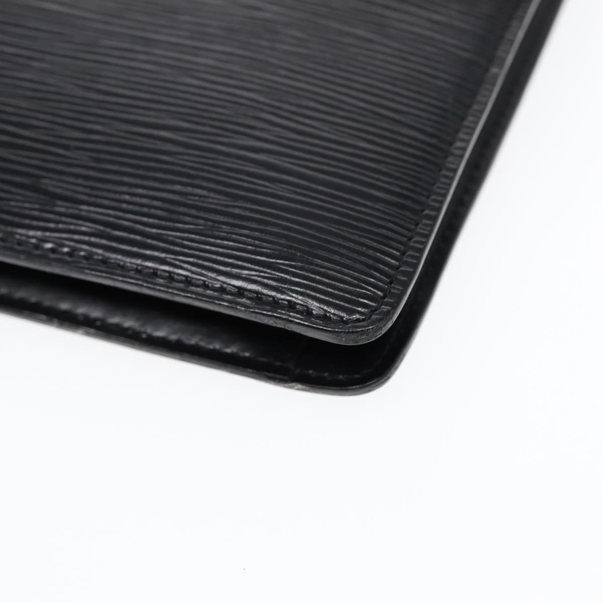 LOUIS VUITTON Epi Montaigne 27 Clutch Bag Black M52652 LV yk14592