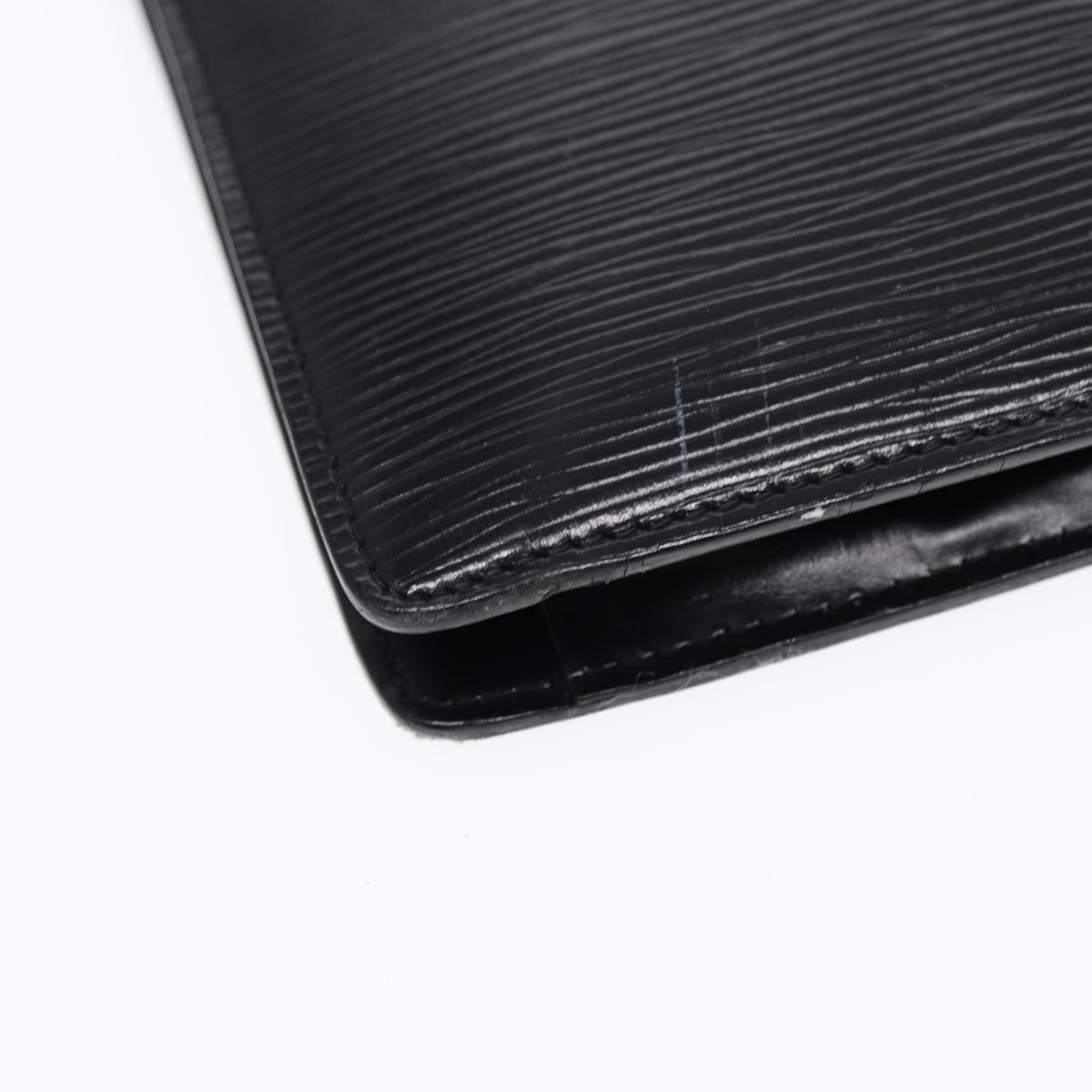 LOUIS VUITTON Epi Montaigne 27 Clutch Bag Black M52652 LV yk14592