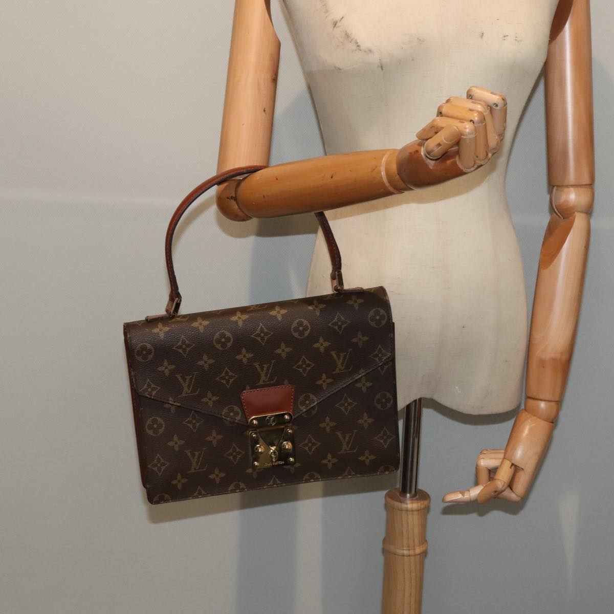 LOUIS VUITTON Monogram Concorde Hand Bag M51190 LV yk14595