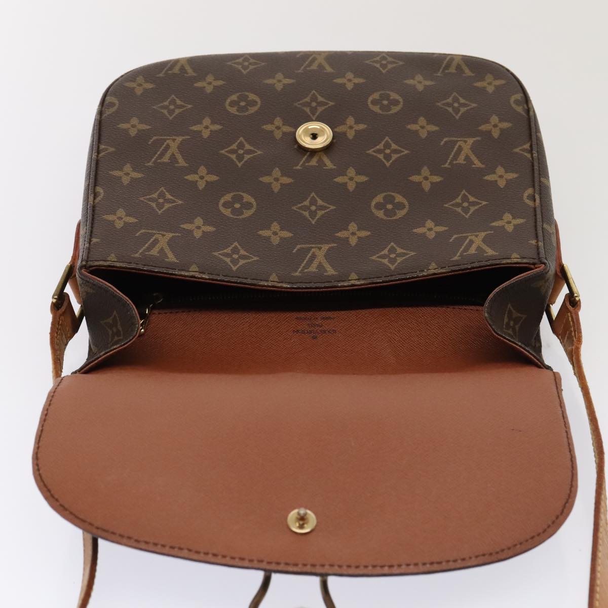 LOUIS VUITTON Monogram Saint Cloud GM Shoulder Bag M51242 LV yk14597