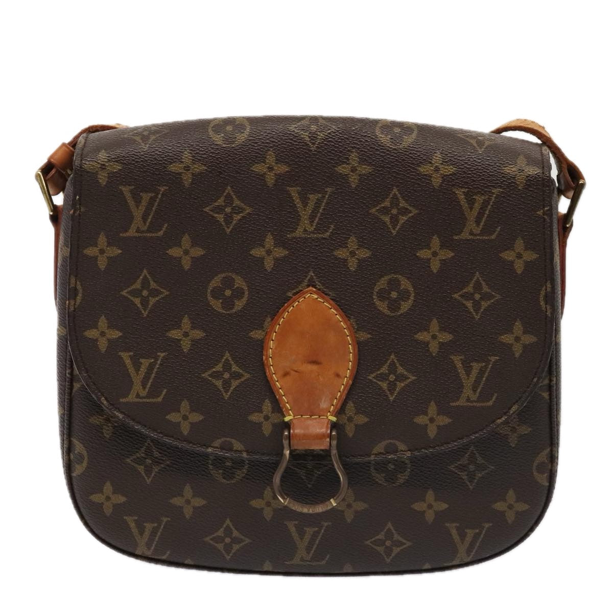 LOUIS VUITTON Monogram Saint Cloud GM Shoulder Bag M51242 LV yk14597