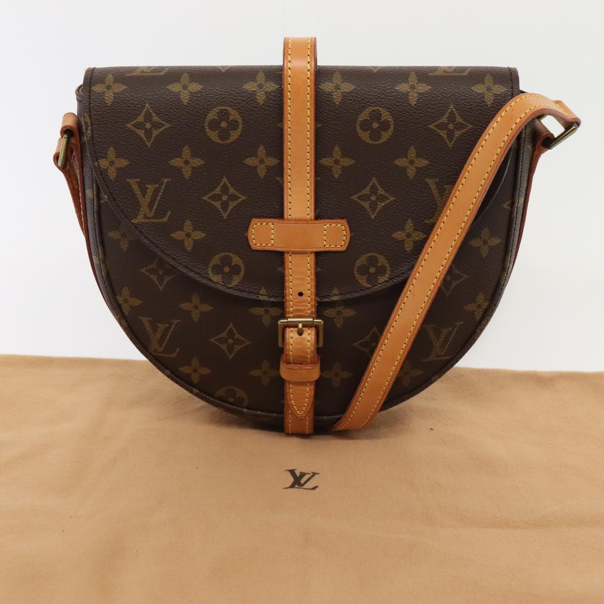 LOUIS VUITTON Monogram Chantilly MM Shoulder Bag M51233 LV yk14613