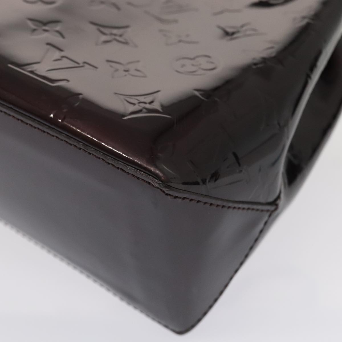 LOUIS VUITTON Monogram Vernis Wilshire PM Hand Bag Amarante M93641 yk14619