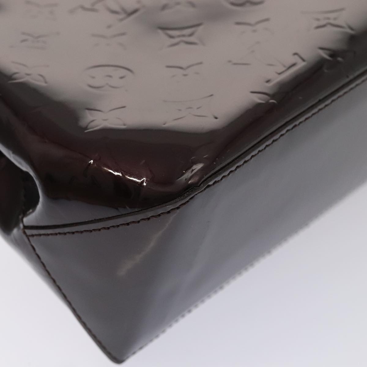 LOUIS VUITTON Monogram Vernis Wilshire PM Hand Bag Amarante M93641 yk14619