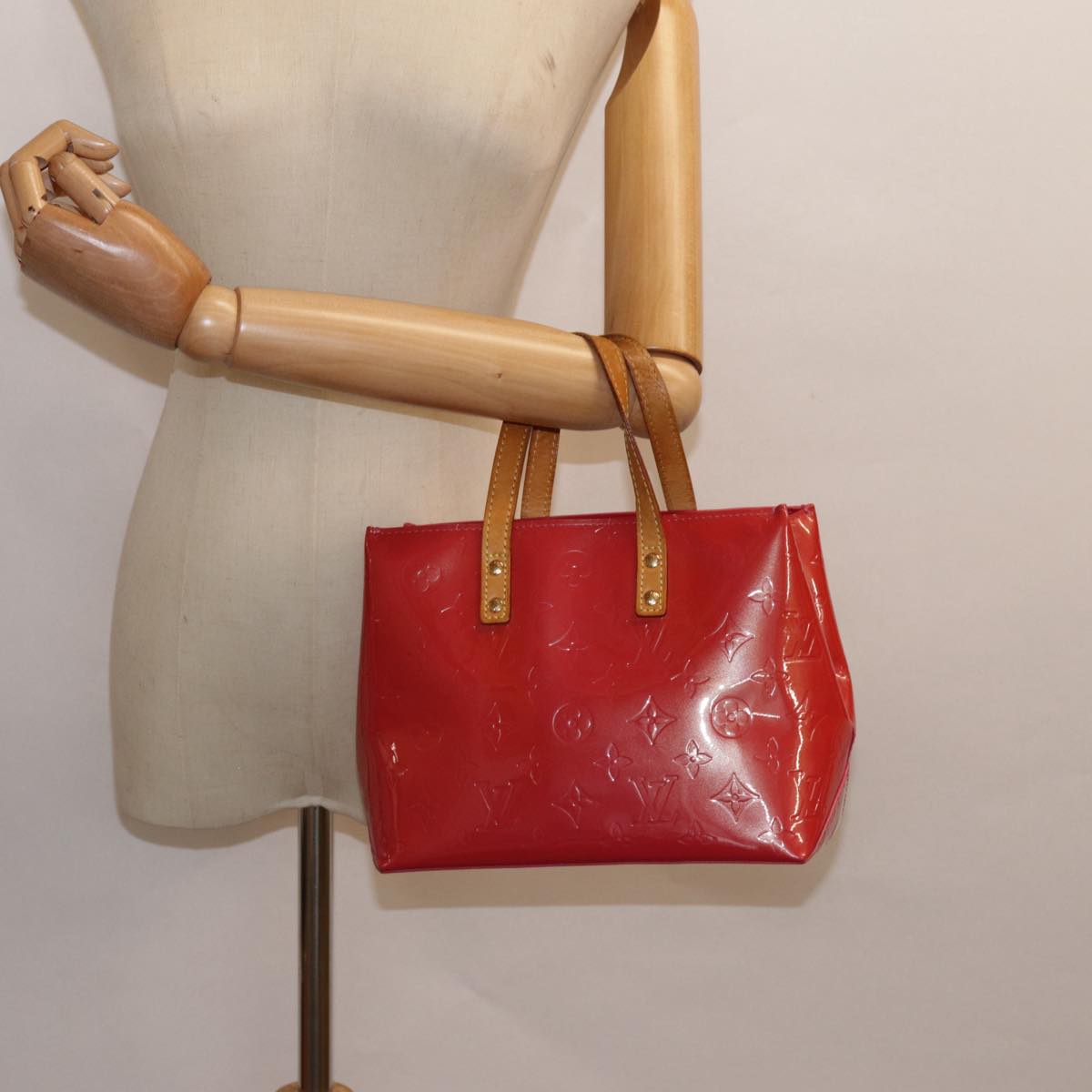 LOUIS VUITTON Monogram Vernis Reade PM Hand Bag Fran Boise M9132F yk14622