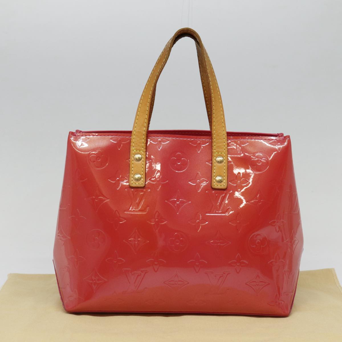 LOUIS VUITTON Monogram Vernis Reade PM Hand Bag Fran Boise M9132F yk14622