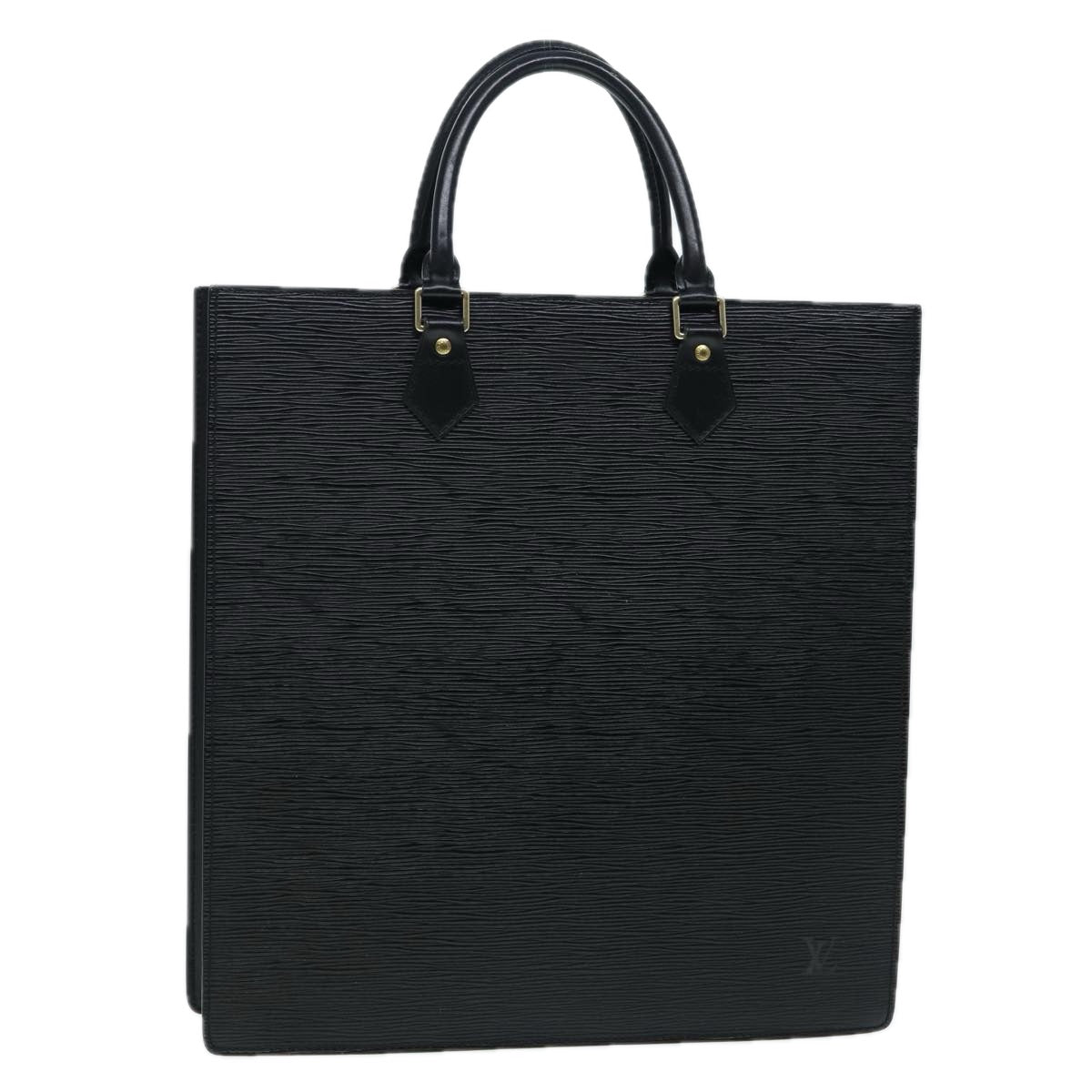 LOUIS VUITTON Epi Sac Plat Hand Bag Black M59082 LV yk14625