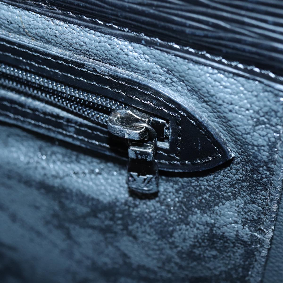 LOUIS VUITTON Epi Sac Plat Hand Bag Black M59082 LV yk14625