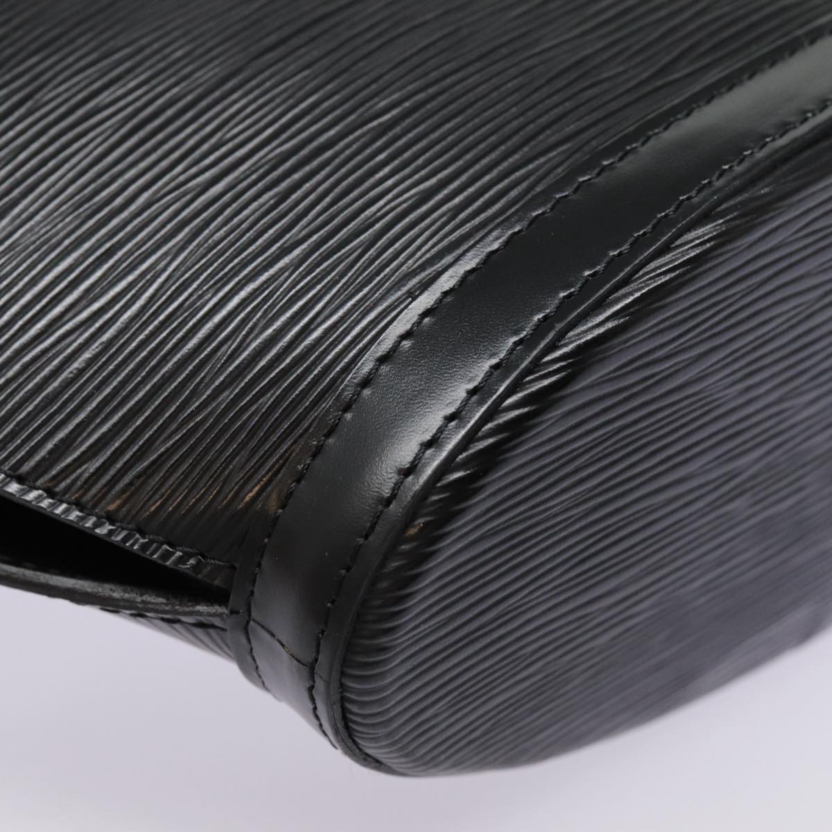 LOUIS VUITTON Epi Saint Jacques Hand Bag Black M52272 LV yk14634