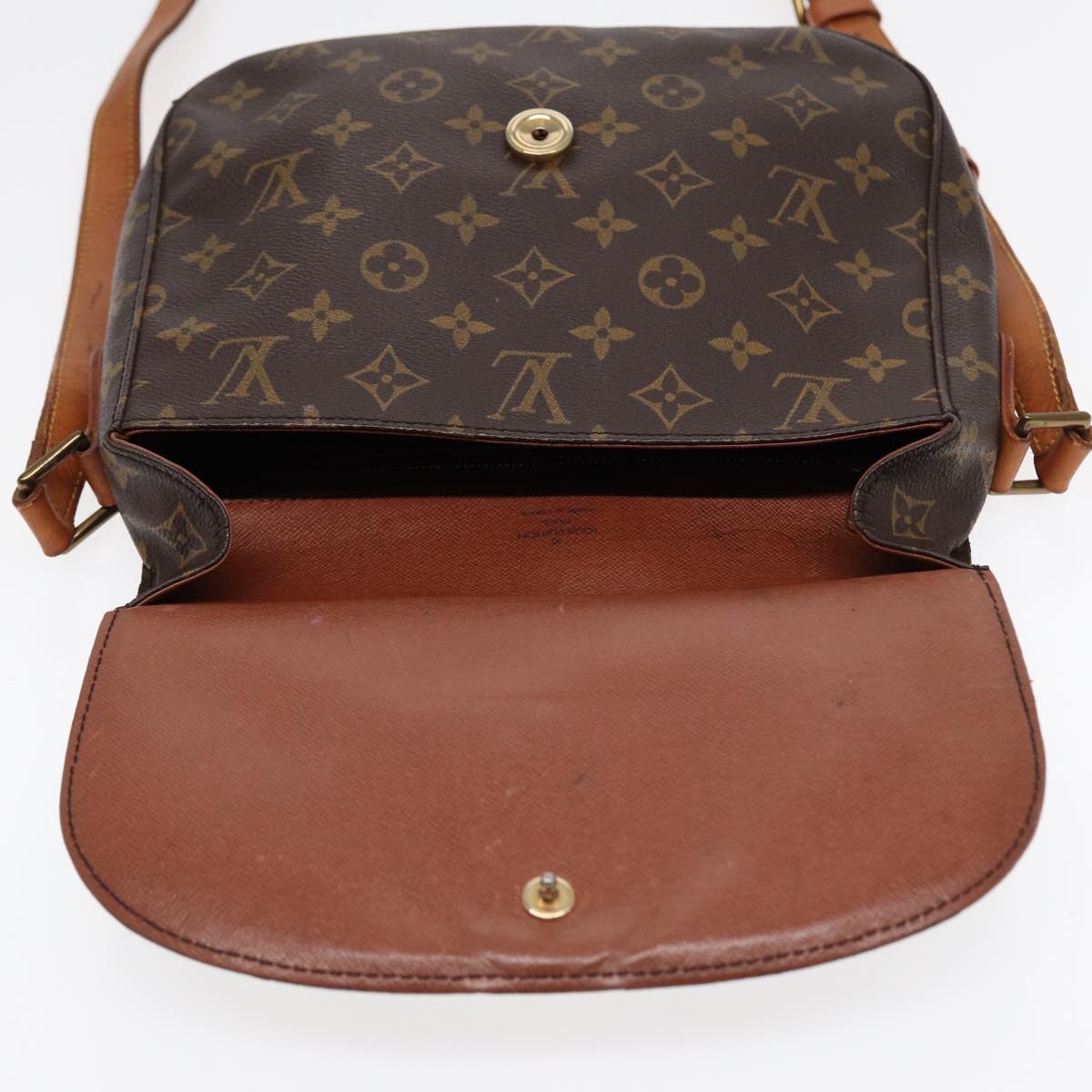 LOUIS VUITTON Monogram Saint Cloud GM Shoulder Bag M51242 LV yk14635