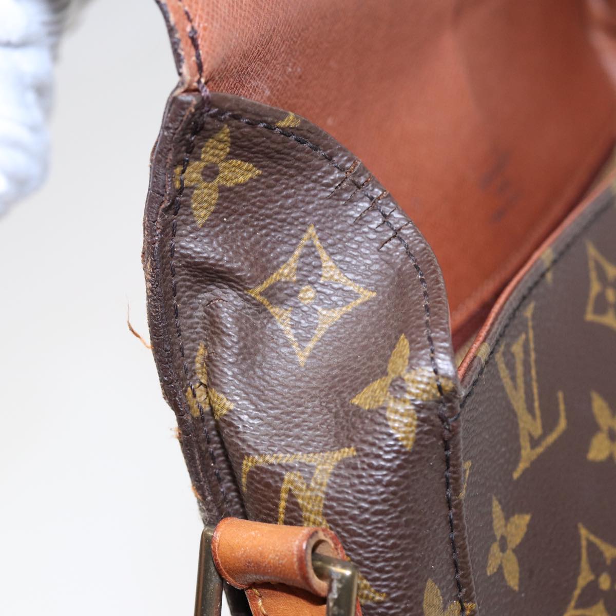 LOUIS VUITTON Monogram Saint Cloud GM Shoulder Bag M51242 LV yk14635